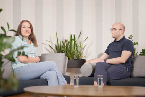 Die MS-Experten Dr. Doris Hauer und Dr. Gerhard Traxler im Gespräch.