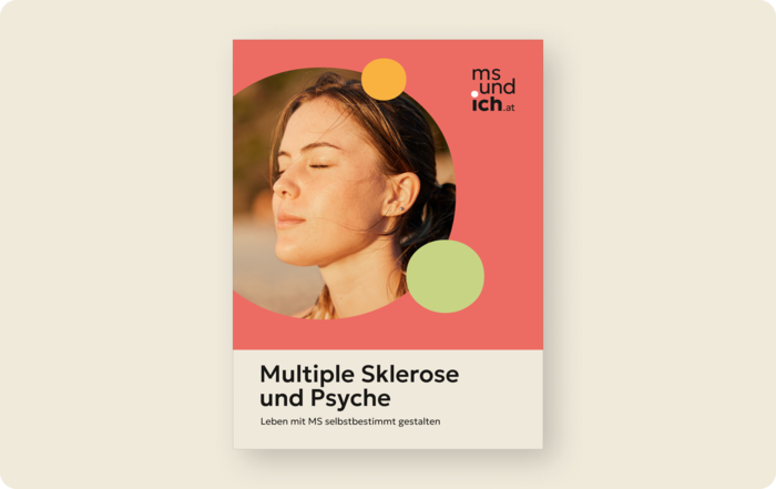 Multiple Sklerose: Teaserbild Broschüre Psyche Titelbild der Broschüre „Multiple Sklerose und Psyche"