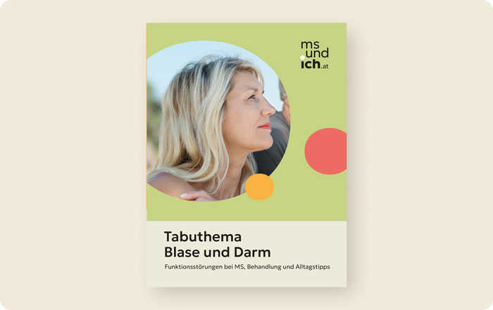Titelbild der Broschüre „Tabuthema Blase und Darm".